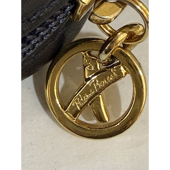 Vintage Paloma Picasso Black Leather Mini Shoulder Crossbody Handbag Gold Chain - Picture 16 of 16